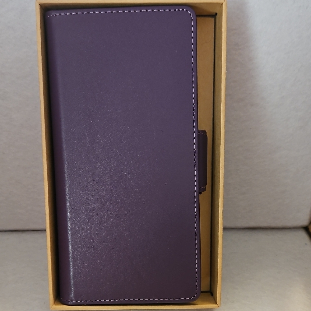 FYY Leather Phone Case Purple Wallet Case, Believe For Samsung Note 10, In Box